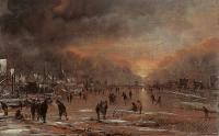 Neer, Aert van der - Sports on a Frozen River